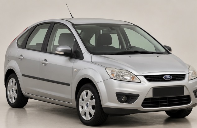 Gray FORD FOCUS 2008 rental car for Bolt Food and Wolt delivery in Lithuania