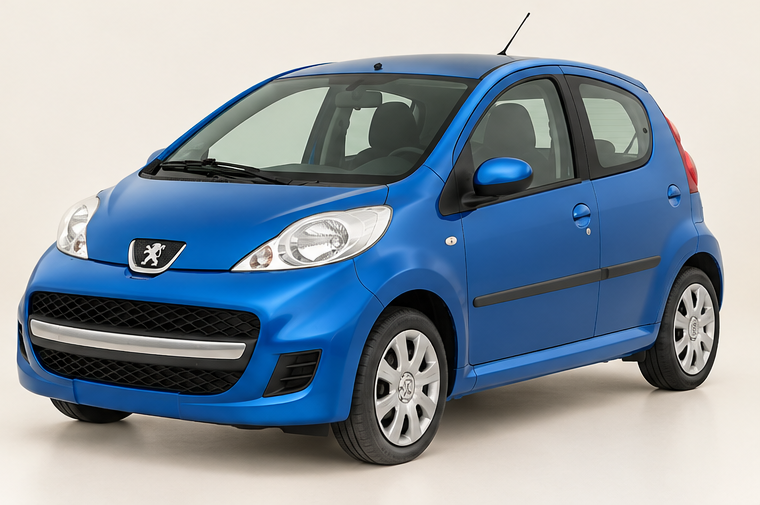 PEUGEOT 107 2009 rental car for Bolt Food and Wolt delivery in Lithuania