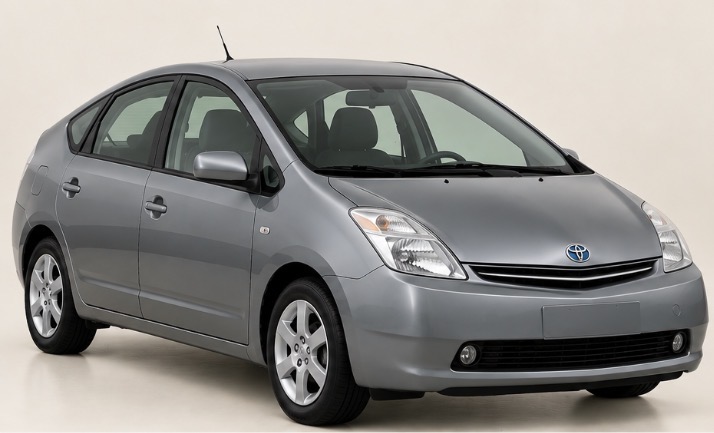 Gray TOYOTA PRIUS 2003 rental car for Bolt Food and Wolt delivery in Lithuania